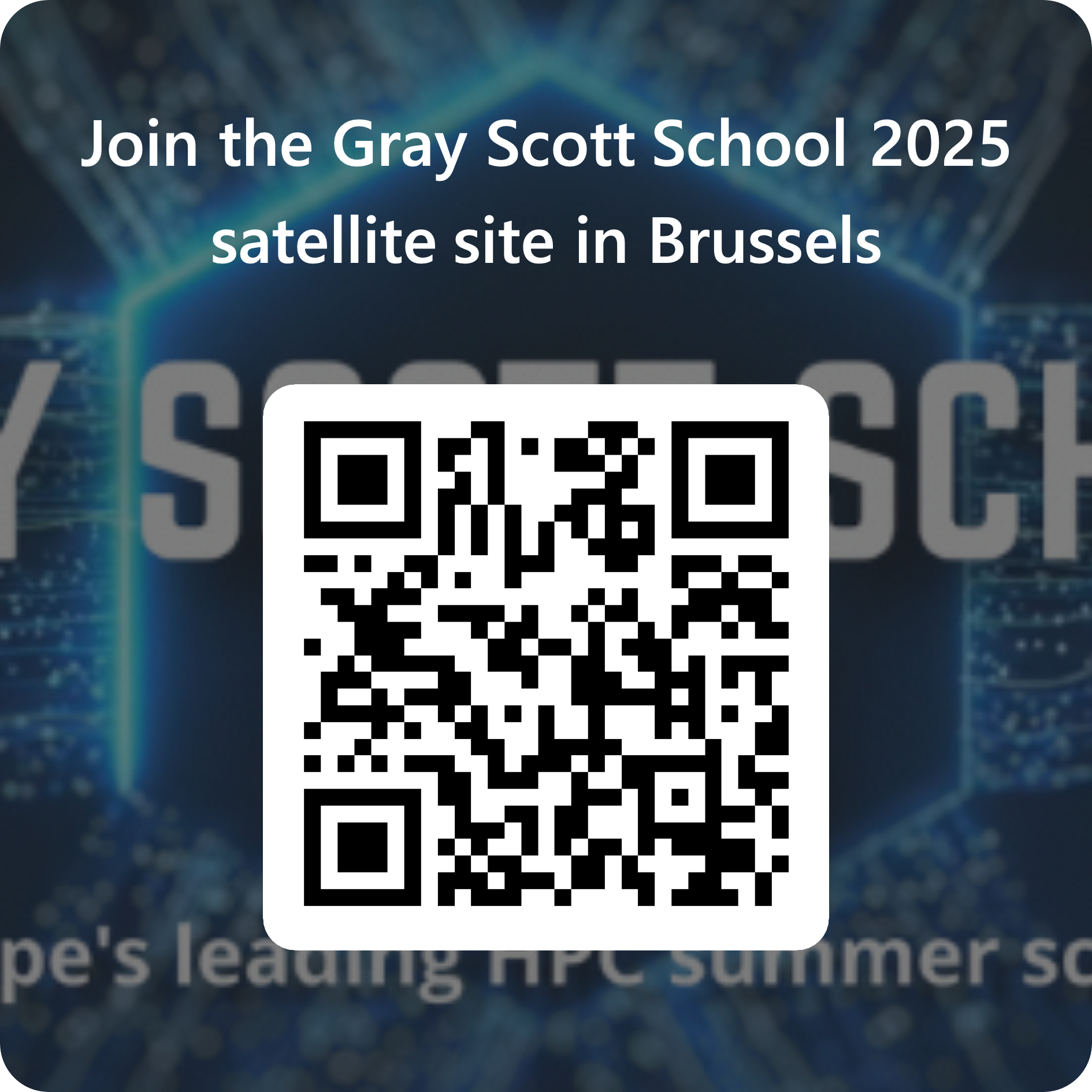 QR code for Gray Scott School 2025 Brussels registration