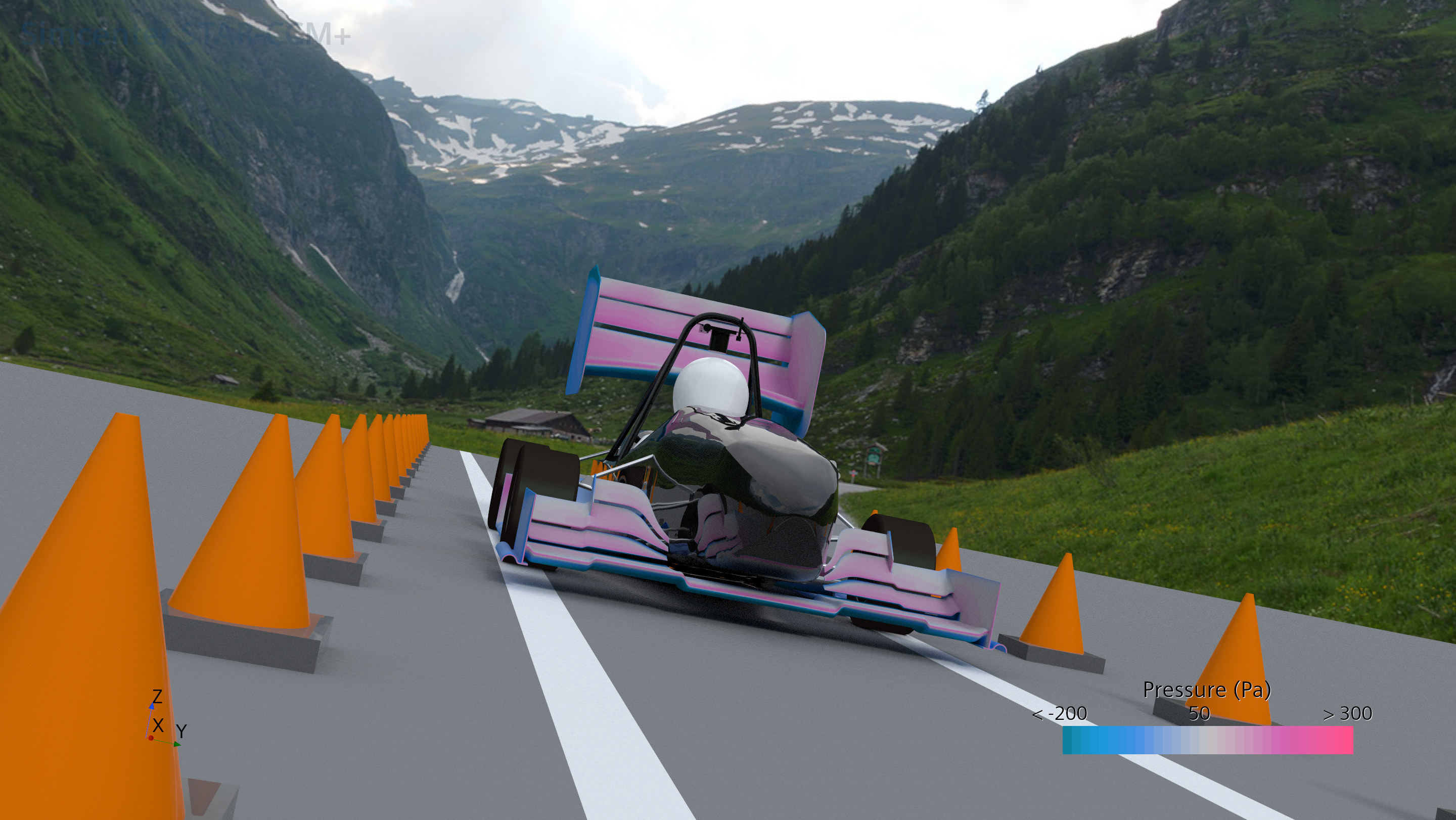 Picture Simulation Race Car UGent Racing