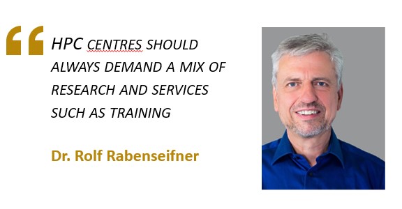 Quote HPC and services Rolf Rabenseifner