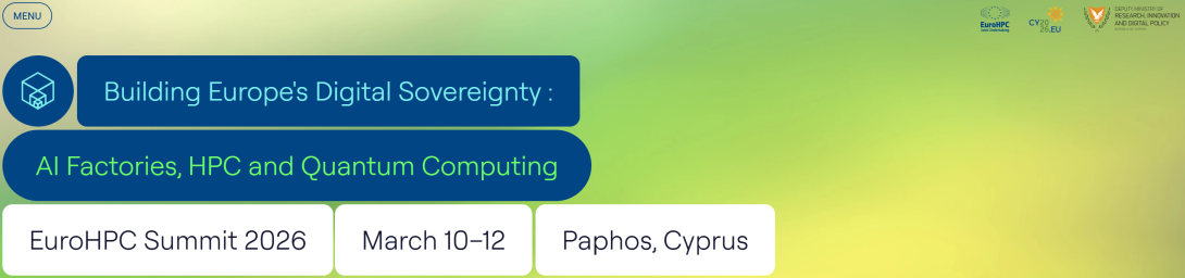 Euro HPC summit streaming website screenshot